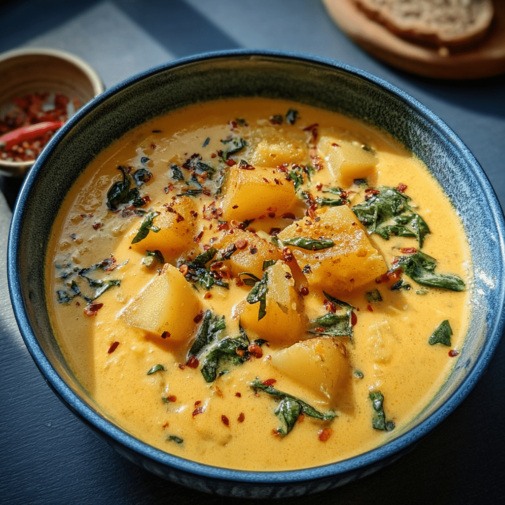 Easy Creamy Curry Potato Soup: Dairy-Free Comfort Food